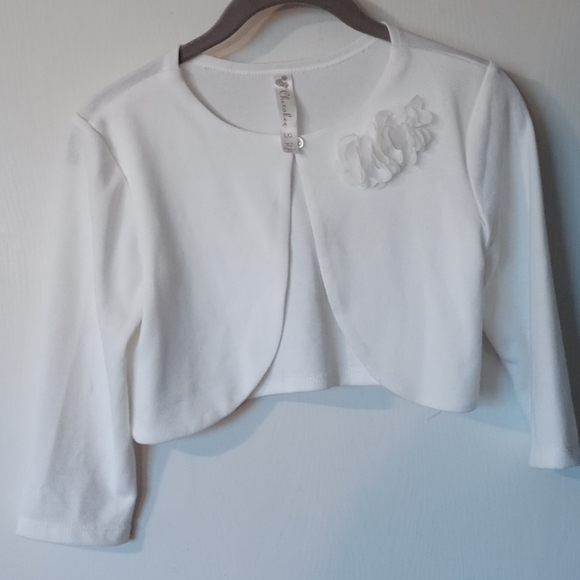 white bolero jacket
